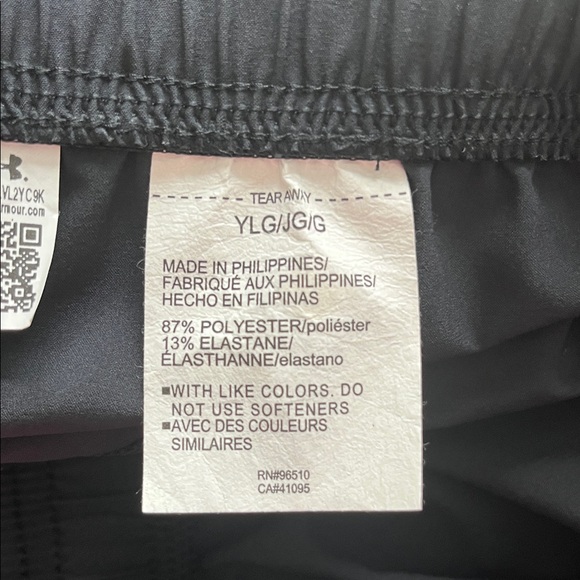 Under Armour Storm Black Cargo Joggers- Boys Large-New with tags - Picture 10 of 10